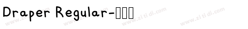 Draper Regular字体转换